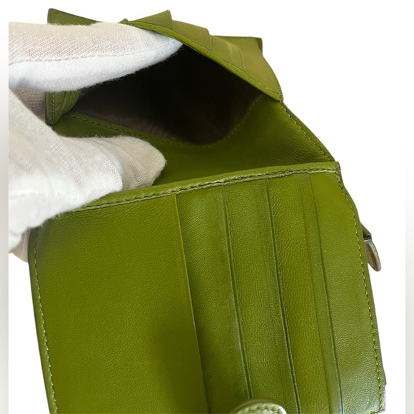 Bottega Veneta Bifold wallet Green Intrecciatro Italy - Picture 13 of 16